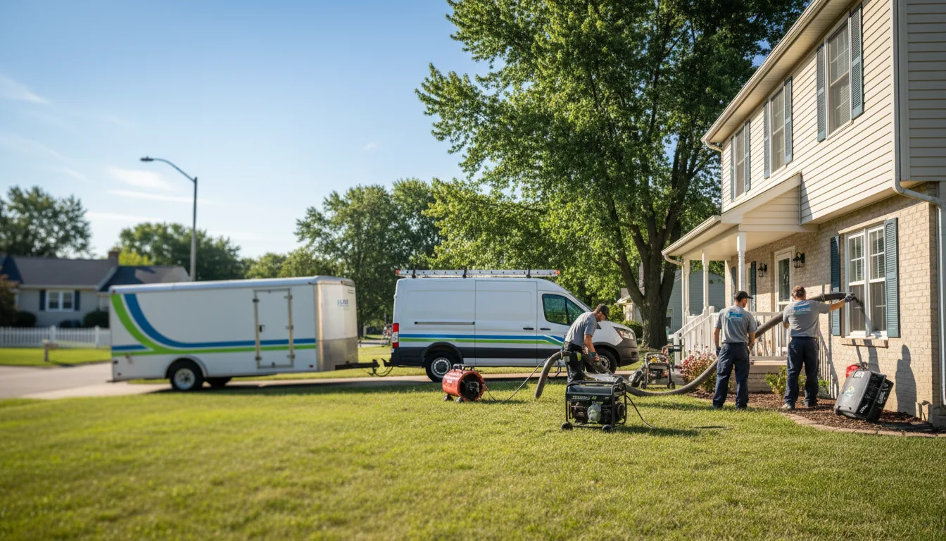Flooded Basement Restoration And Cleanup With Repair in Swanville, MN near me